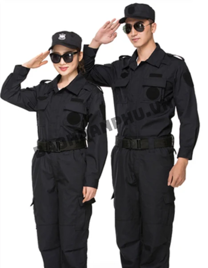 Đồng phục bảo vệ màu đen