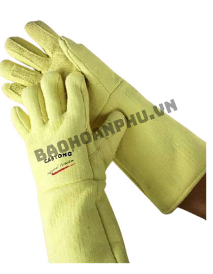 GĂNG TAY CHỊU NHIỆT CASTONG 500 ĐỘ C MÀU VÀNG ABY-5T-34