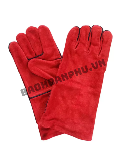 Găng Tay Da Hàn GNC Safety Màu Đỏ 14 -16 Inch
