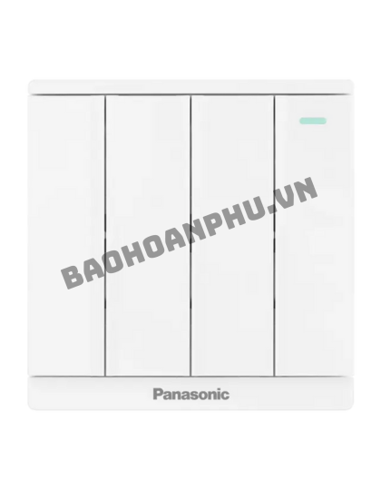 Bộ 4 công tắc 1 chiều Panasonic Moderva có chỉ báo dạ quang